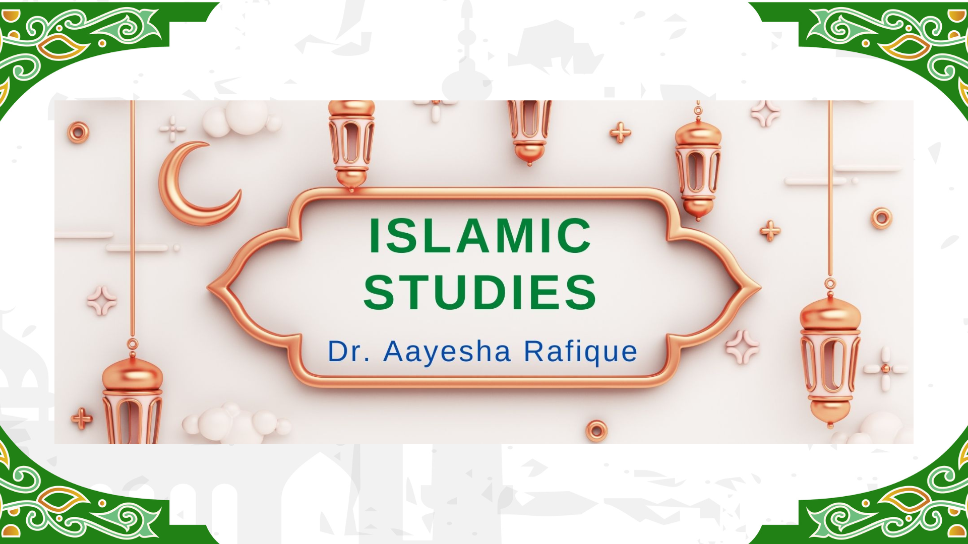 Islamic Studies SS125